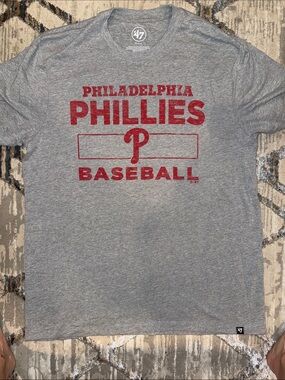 47 Philadelphia Phillies Gray and Red Graphic Tee